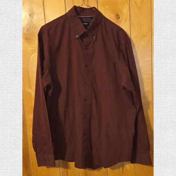 Van Heusen Mens Shirt Long Sleeve Button Down Sz M - Picture 1 of 3